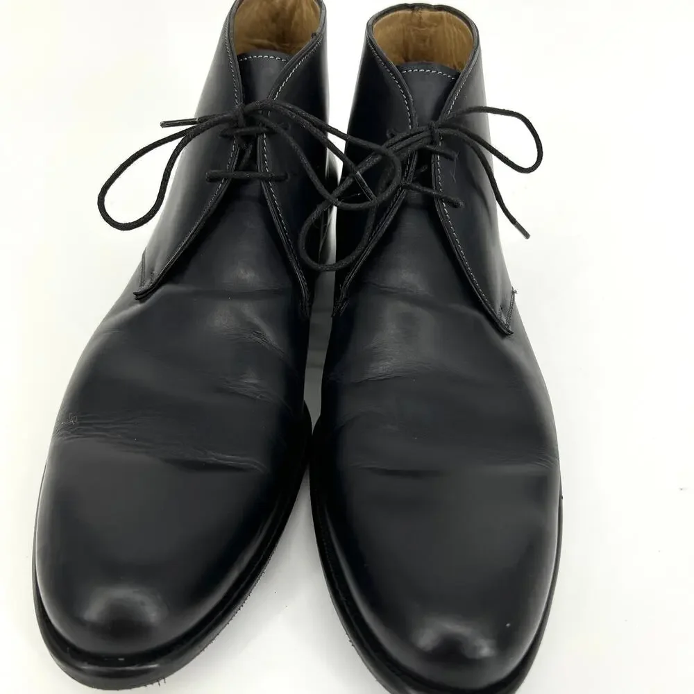 Paul Evans Mens Leather Chukka Boots Size 9 Made in Italy